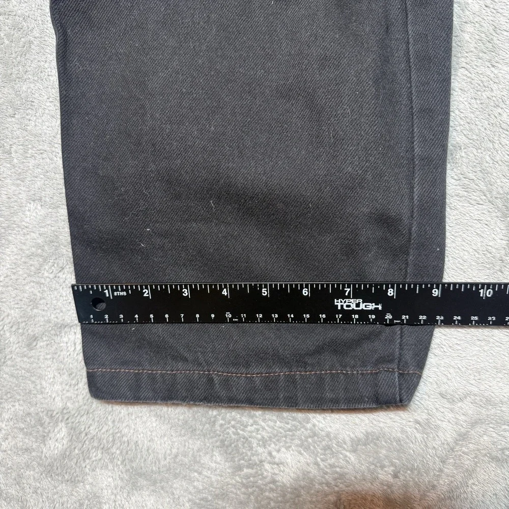 VTG Forty Eight Denim Co Tech Wear Pants Mens 34x34 Black Wide Leg Skate Y2K 90s